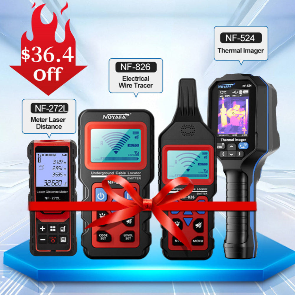 Noyafa NF-826 와이어 트레이서+NF-524 열 이미지+NF-272L 레이저 거리 측정기