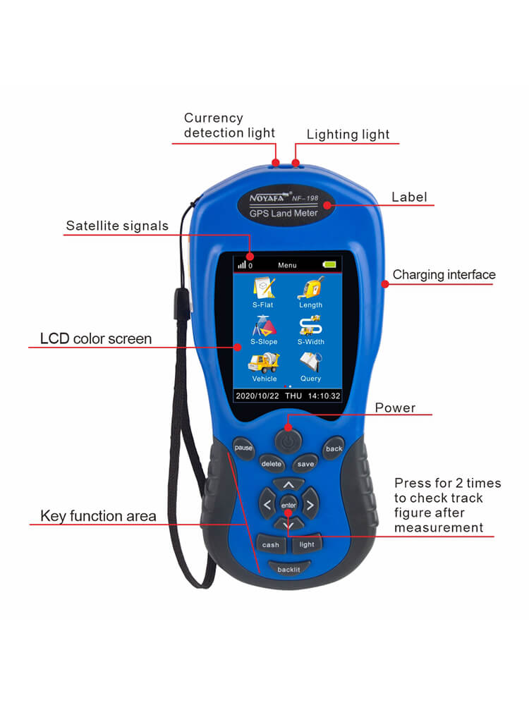 Noyafa Handheld GPS Survery Εξοπλισμός NF-198 για ακριβή έρευνα γης