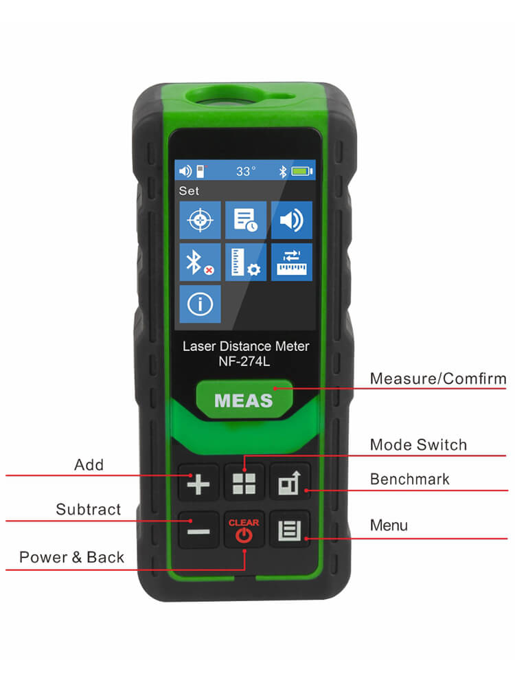 NF-274L Laser Meter Buttons