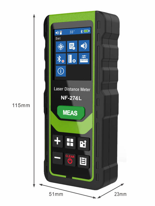 NF-274L Laser Meter Sizes