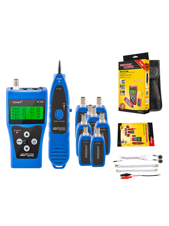 Tester per cavi della rete di rete di guasto NOYAFA NF-388 con 8 telecomandi. Per RJ45 e RJ11 /USB /Cavo coassiale