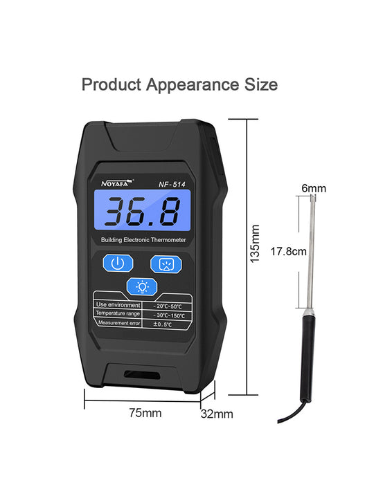 NF-514 Building Electronic Thermometer Specs
