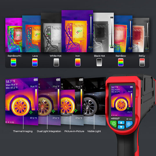 NF-521 Infrared Image Camera Color Palletes & Vision modes