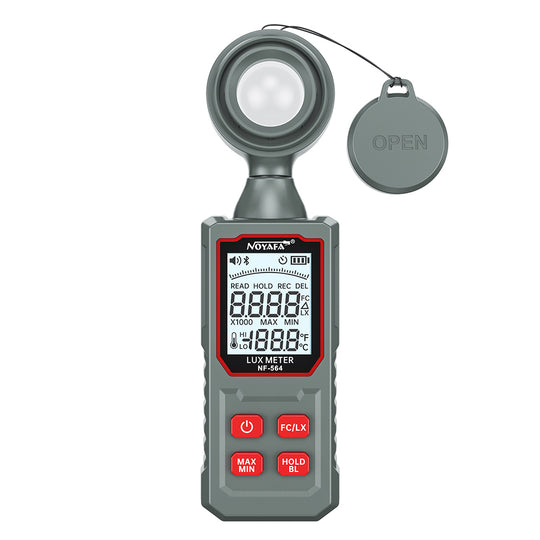 Noyafa NF-564 عدادات الضوء الحساسة الحساسية ذات الحساسية العالية مع مجموعة واسعة ، حمل البيانات ، الضوء الخلفي ، مفتاح وحدة لوكس/FC