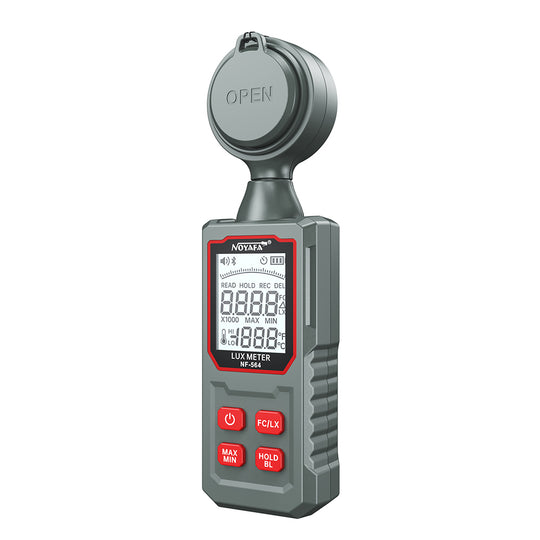 Noyafa NF-564 عدادات الضوء الحساسة الحساسية ذات الحساسية العالية مع مجموعة واسعة ، حمل البيانات ، الضوء الخلفي ، مفتاح وحدة لوكس/FC