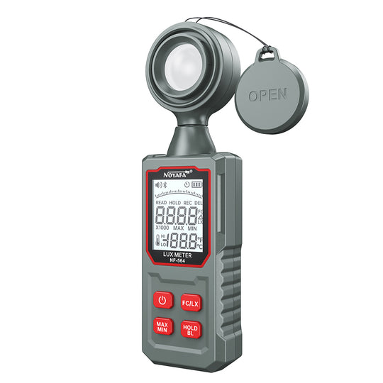 Noyafa NF-564 عدادات الضوء الحساسة الحساسية ذات الحساسية العالية مع مجموعة واسعة ، حمل البيانات ، الضوء الخلفي ، مفتاح وحدة لوكس/FC