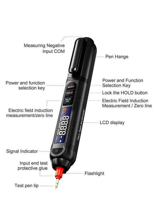 Noyafa NF-620 Smart Pen Multimeter مع الأقلام اختبار