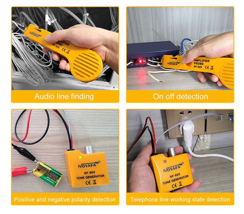 NOYAFA NF-805 Telephone Network Cable Tester Functions Present