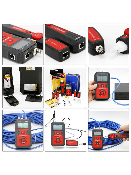 NOYAFA NF-858C Filo multifunzione e tracer e tester. Trova e test di rete, coassiali BNC e persino cavi in fibra