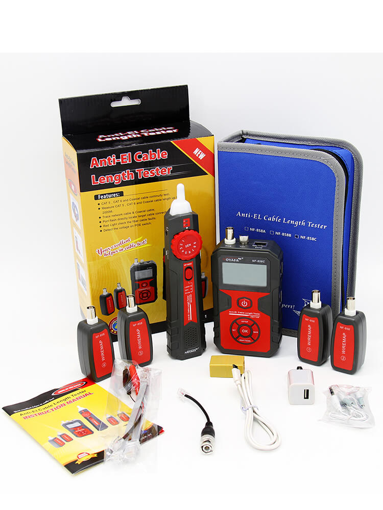 NOYAFA NF-858C Filo multifunzione e tracer e tester. Trova e test di rete, coassiali BNC e persino cavi in fibra