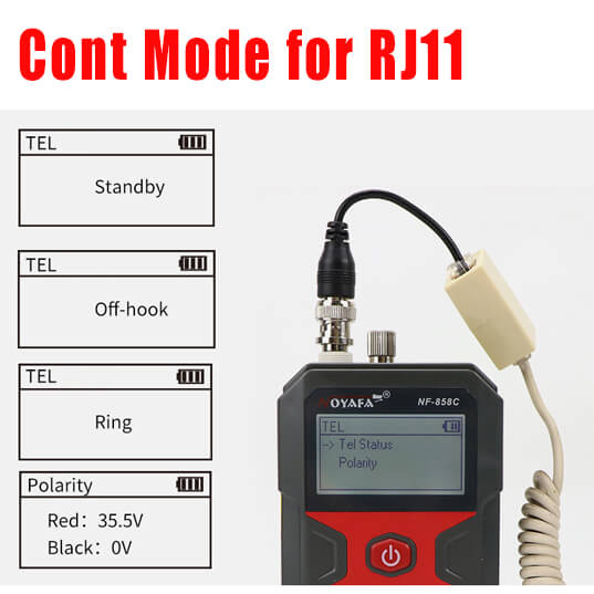 NF-858C RJ11 Telephone Line Tester