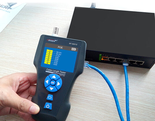 NF-8601S Check Power Over Ethernet Cables