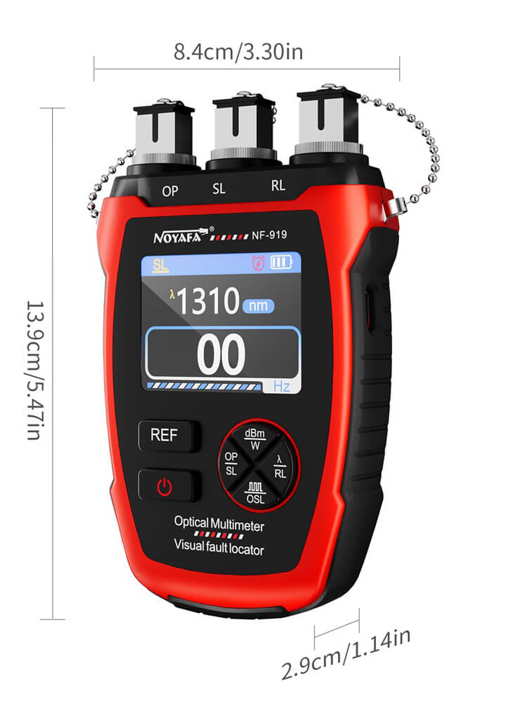 NOYAFA NF-919 Portable Optical Power Meter and Visual Fault Locator