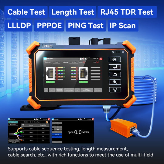 Tester OTDR multifunzione NOYAFA NF-983 per prove di cavi ottici in fibra e rete