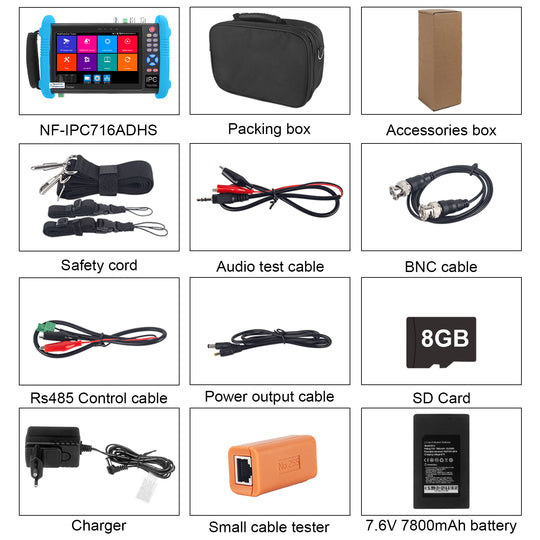 Noyafa NF-716ADHS Pro all-in-one IPC CCTV Camera Camera Tester