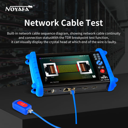 NOYAFA NF-IPC722ATCHS IPC Tester per fotocamere di sicurezza HD 720p, 1080p, 4K