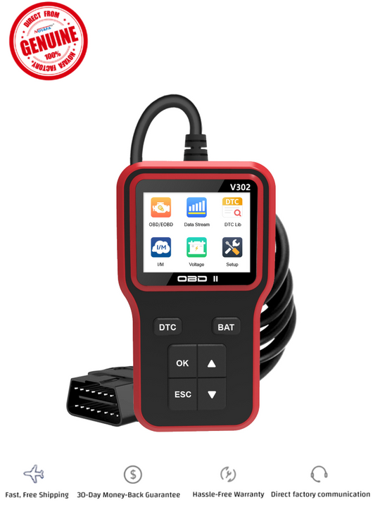 NOYAFA NF-V302 Plug-and-Play Automobile OBD Διαγνωστικό όργανο με 9 OBD II/EOBD Protocols Υποστήριξη για να διαβάσετε γρήγορα τις πληροφορίες σφάλματος του αυτοκινήτου και τις παραμέτρους του οχήματος