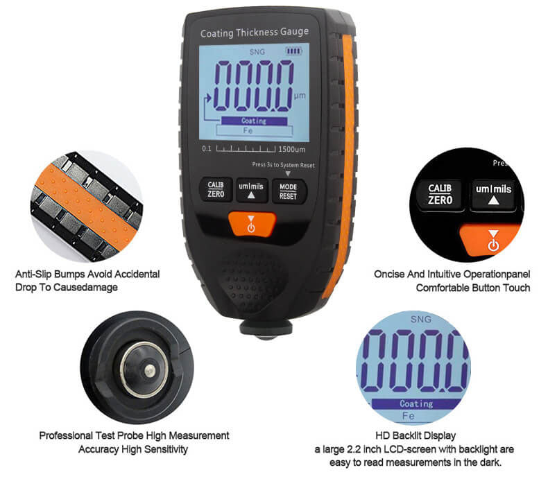 NOYAFA GM998 Coating Thickness Gauge Features