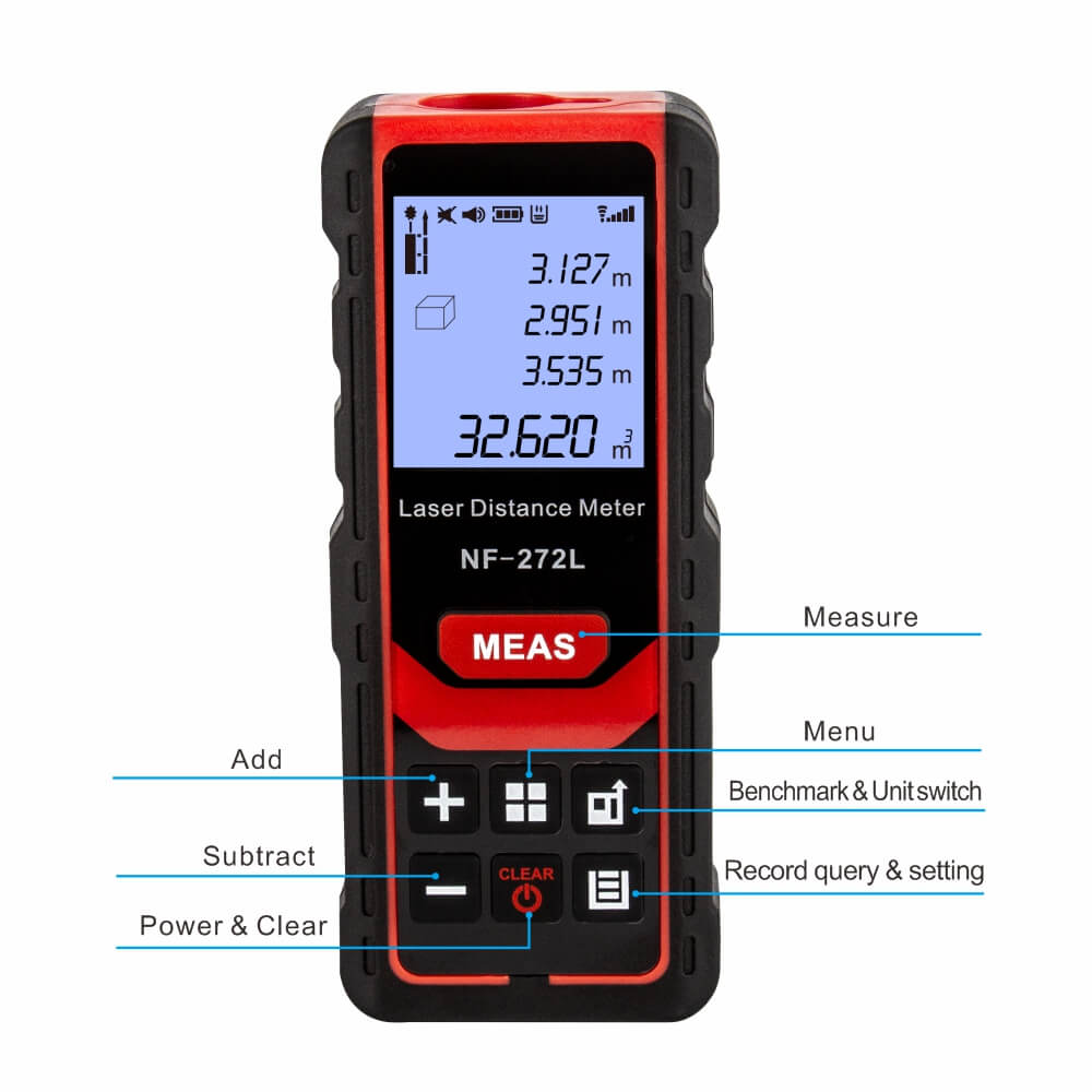 NOYAFA NF-272L Distance Measure Buttons