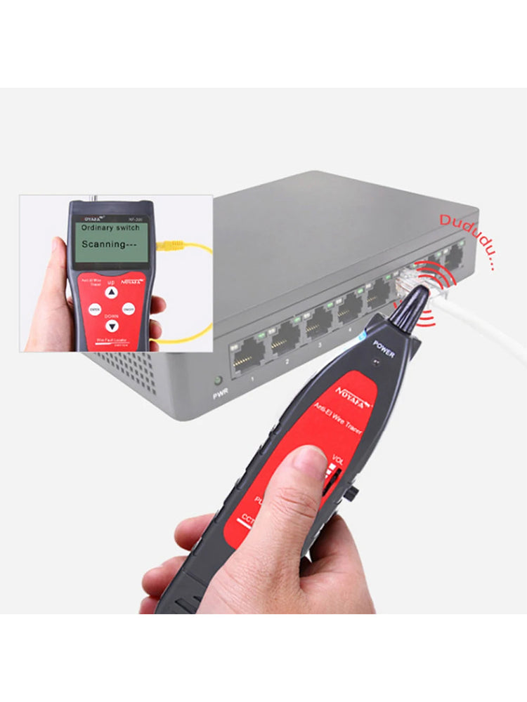 Noyafa NF-300 LCD Cable Tester Support Coax, RJ45, RJ11, USB-A, and Metal Cables