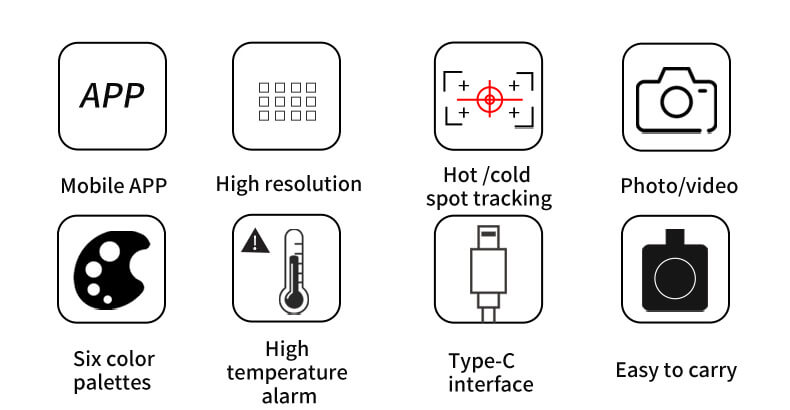 NOYAFA NF-583S Thermal Imaging Camera For Android Features