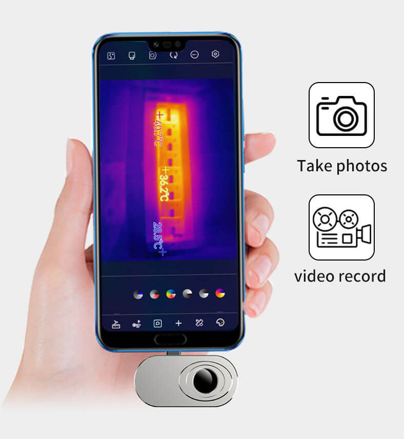 NOYAFA NF-583S Thermal Imaging Camera for Android Measurement Modes