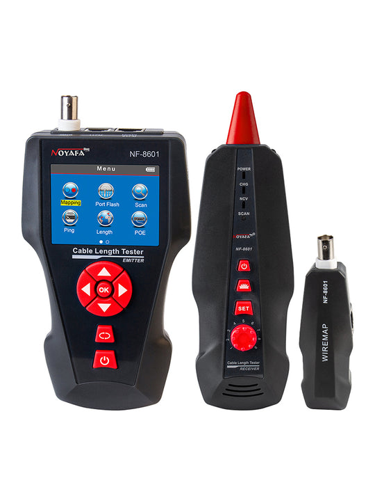 NOYAFA NF-8601 Cable Length Tester. Locate faults for RJ45/RJ11/BNC Cable with PING/POE function