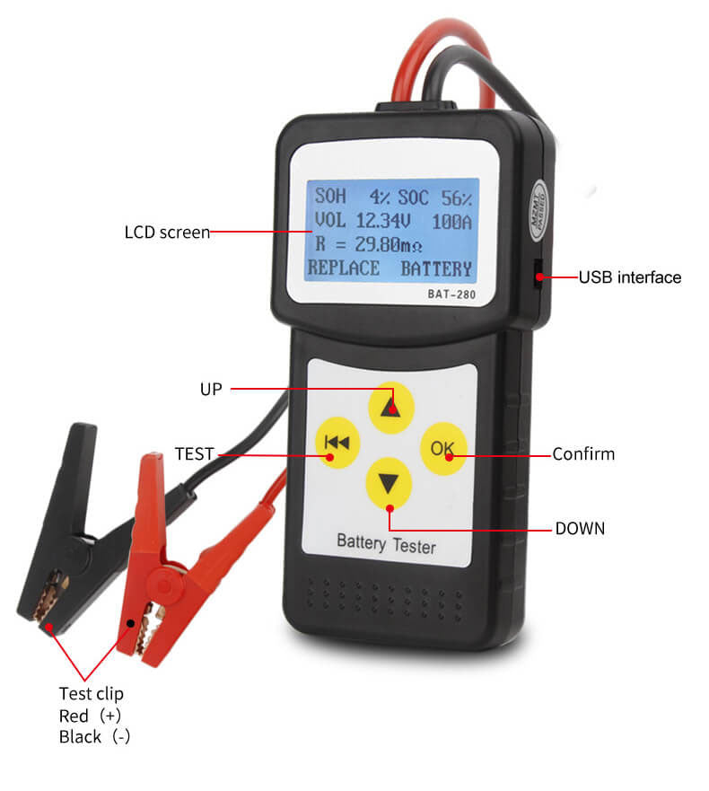 NOYAFA NF-Micro-280 Vehicle Battery Tester Specs