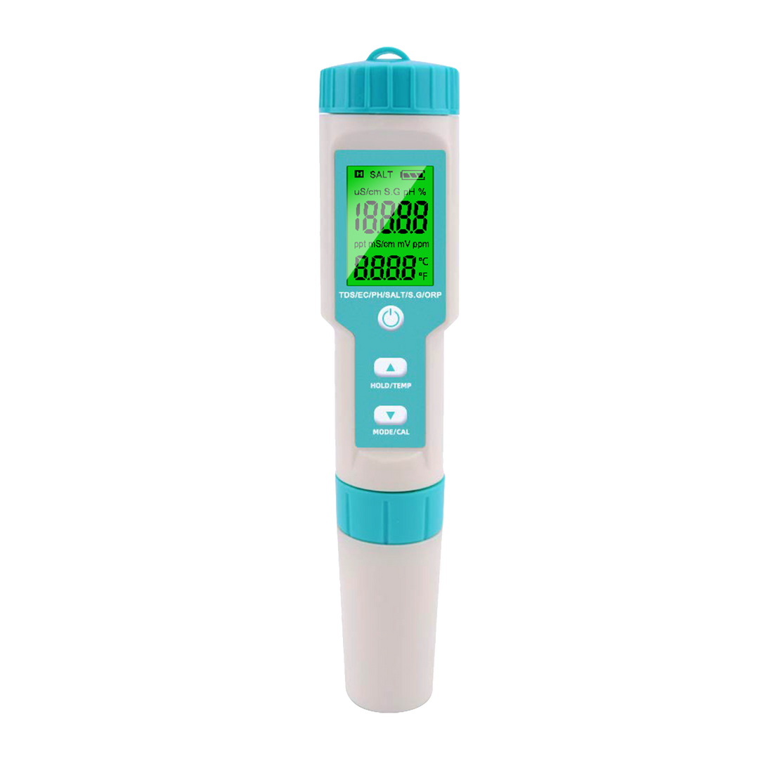 NOYAFA NF-C600 Digital 7 in 1 pH TDS EC Salt S. G. Temp Acidimeter PPM Conducibilità elettrica Salinità Tester di qualità dell'acqua