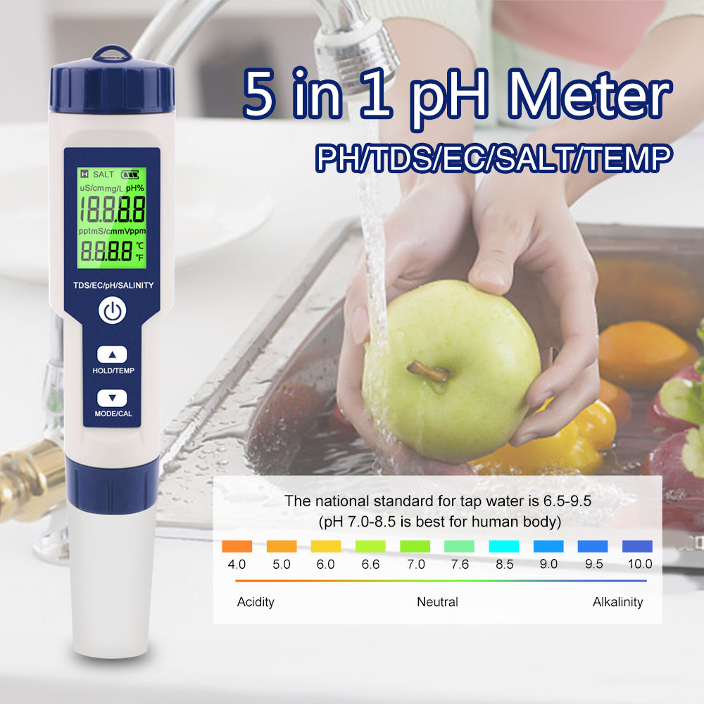 Noyafa NF-EZ9909 SP 5-in-1 Wasserqualitätstester