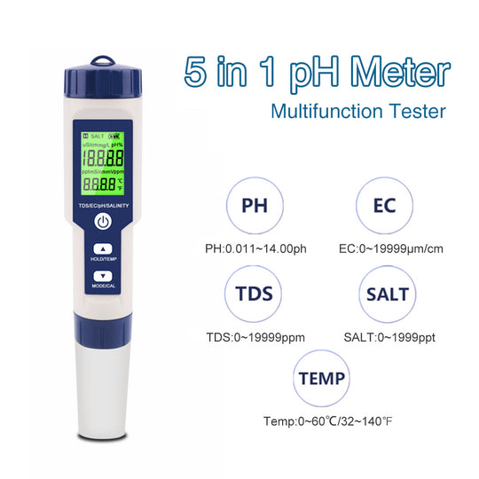 NOYAFA NF-EZ9909 SP 5-in-1 Water Quality Tester