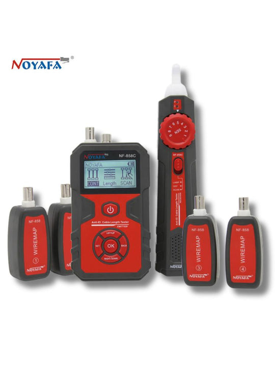 NOYAFA NF-858C Filo multifunzione e tracer e tester. Trova e test di rete, coassiali BNC e persino cavi in fibra