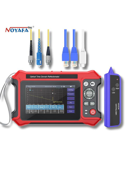 Noyafa NF-9816 Multifunktionales OTDR-Instrument mit automatischem OTDR, Experte OTDR, Ereigniskarte, 10G-Split-Wellen-optischer Leistungsmesser usw.