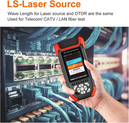 Noyafa NF-981 OTDR Fiber Tester с визуальным локатором разлома и оптическим измерителем мощности