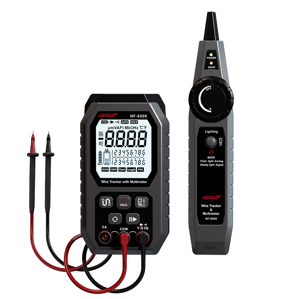 Noyafa NF-8509 2 in 1  Wire Tracker and Multimeter for Electromechanical Testing and Network Cabling