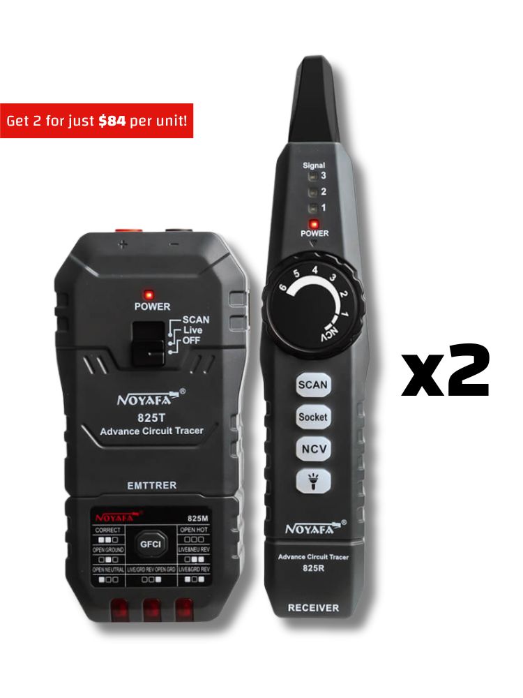 Noyafa NF-825TMR Advanced Cuxt Tracer Tracer & Breaker Finder с тестером GFCI Outlet