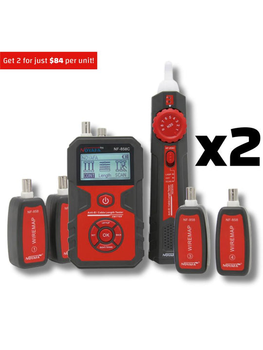NOYAFA NF-858C Filo multifunzione e tracer e tester. Trova e test di rete, coassiali BNC e persino cavi in fibra