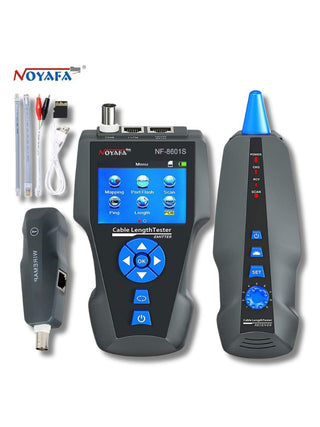 Noyafa NF-8601S TDR Cable Tracer Tester with PoE / Ping for RJ45, RJ11, BNC, Metal Cables