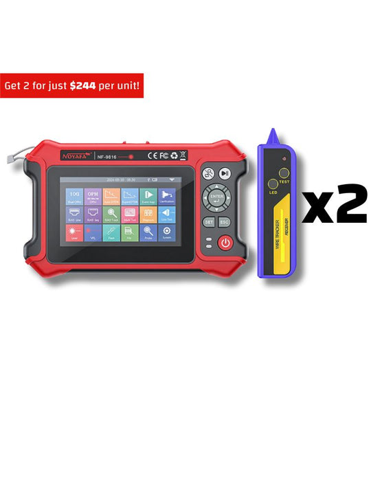 Noyafa NF-981 OTDR Fiber Tester с визуальным локатором разлома и оптическим измерителем мощности
