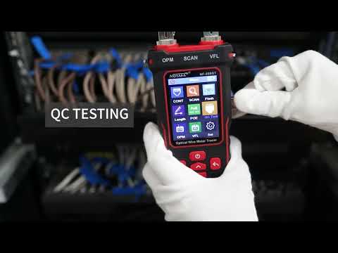 NOYAFA NF-859GT Ethernet & Fiber Multi Cable Tester & Toner with a Unique Receiver Integrating Functions of Remote / Local Wiremapping, VFL, PoE, Crimping Test, & More