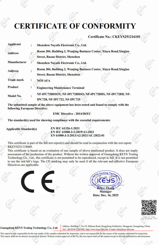 [2026 신규] Noyafa NF-IPC728HSO 다기능 CCTV 테스터 – 8인치 풀 HD IPS 디스플레이, 8K UHD 카메라 지원, 듀얼 기가비트 이더넷 포트, 다양한 네트워크 도구, Wi-Fi 분석, 보안 모니터링 및 케이블링 프로젝트를 위한 TDR 케이블 테스트, PoE, OPM 및 VFL