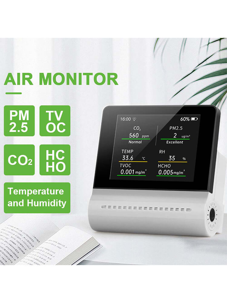 NOYAFA JMS16 Monitor de calidad del aire interior con alerta de contaminación