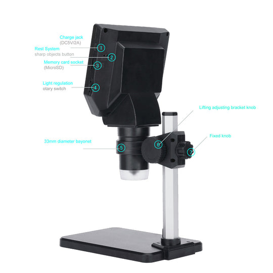 Precio de fábrica Noyafa NF-G1200 10MP Microscopio digital