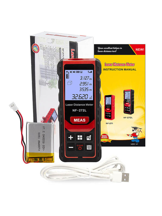 Noyafa NF-272L Laser-Distanzmesser mit 99% Präzision und Audio-Eingabeaufforderung