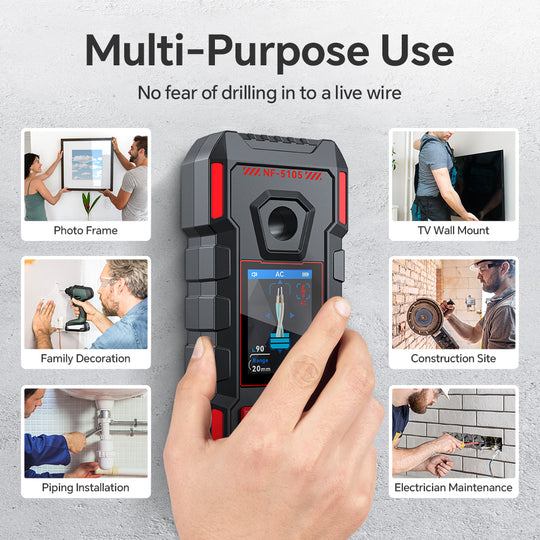[New Arrival] NOYAFA NF-5105 Wall Detector-High Sensitivity, Safety Drilling, Support Various Material Detection
