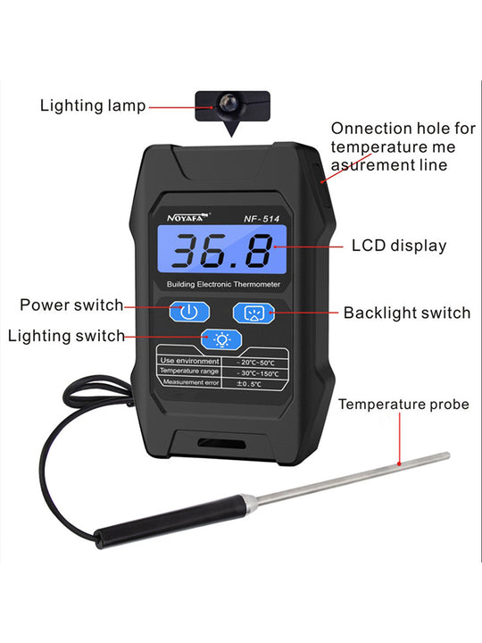 NF-514 Building Electronic Thermometer Details