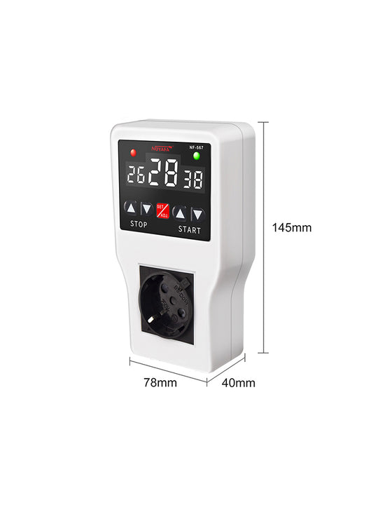 Noyafa NF -567 Timer Thermostat с водонепроницаемым зондом 10A 2200 Вт диапазон -9 ~ 99 ℃