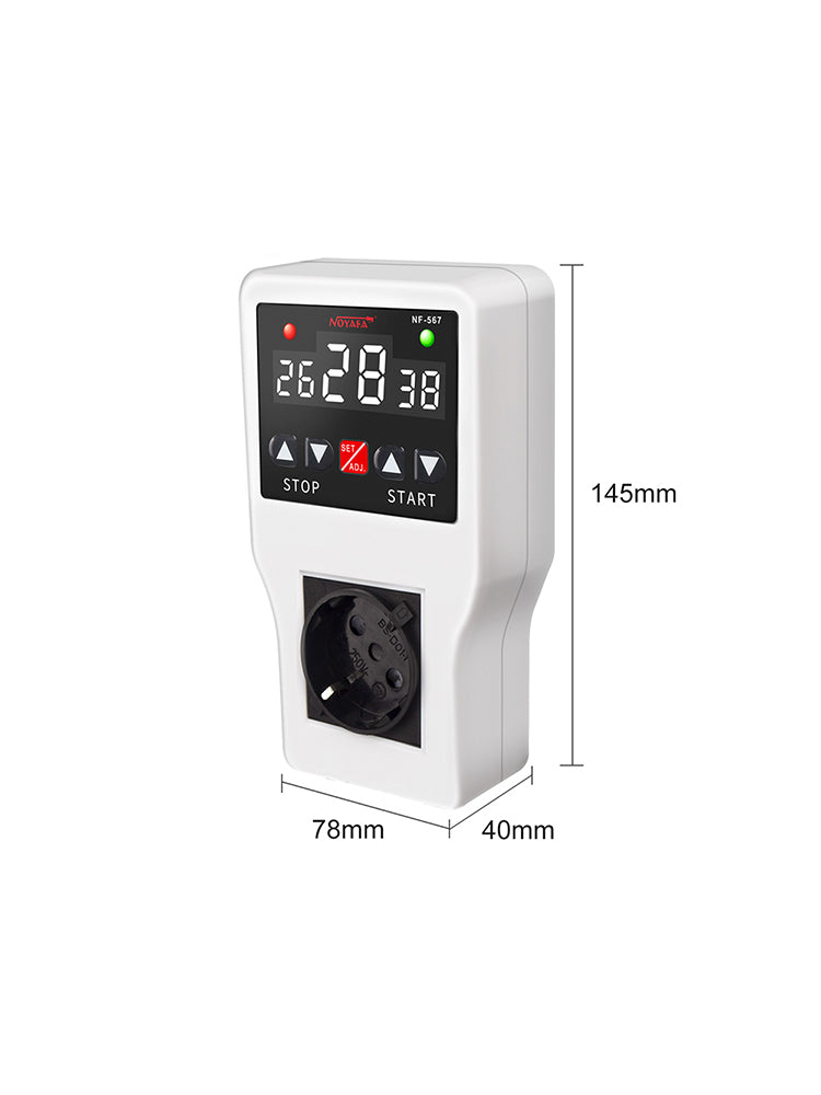 Noyafa NF -567 Timer Thermostat mit wasserdichtem Sonde 10A 2200W Range -9 ~ 99 ℃
