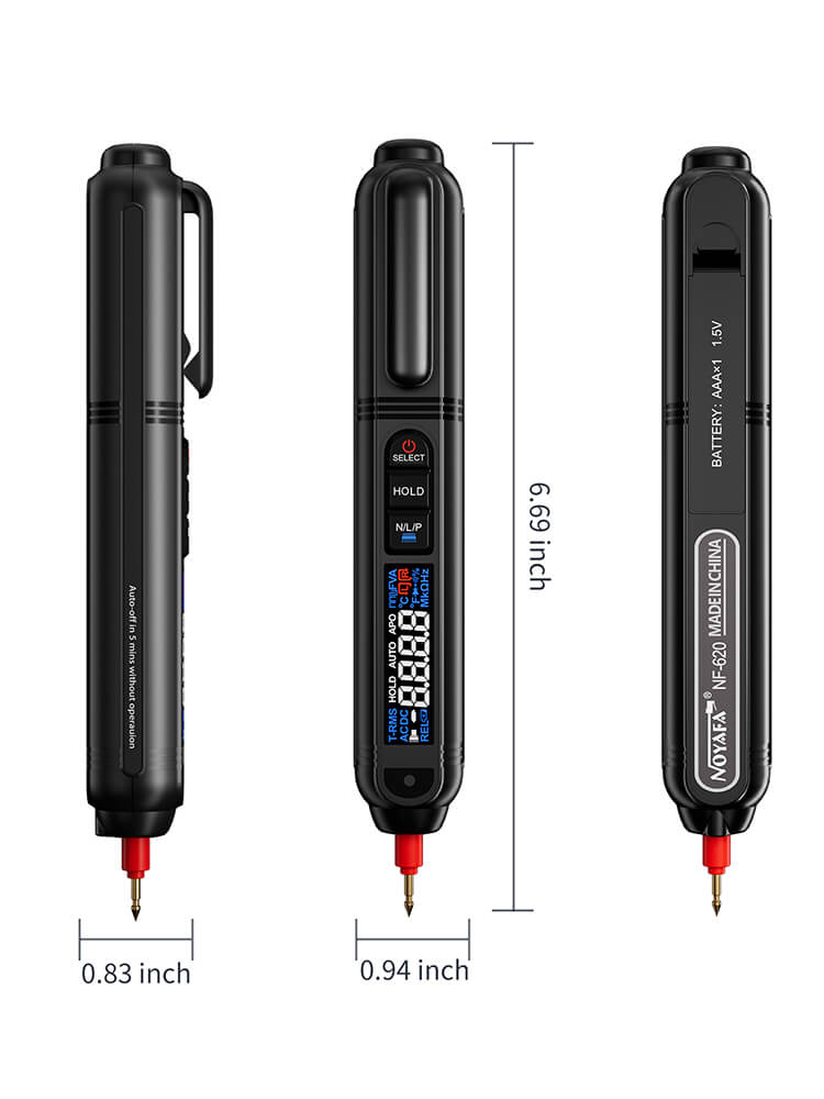 Noyafa NF-620 Smart Pen Multimeter с высоковольтной защитой (DC1000V/AC700V)