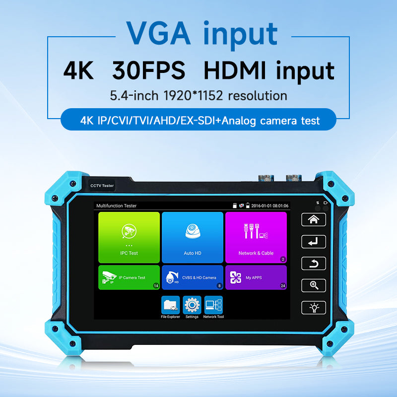 Noyafa NF-IPC715 CCTV Camera Tester con soporte 4K